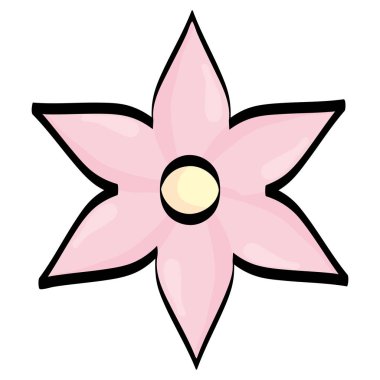 güzel çiçek dekoratif simgesi