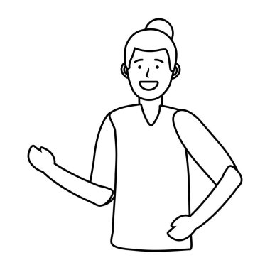 adam portre avatar siyah ve beyaz