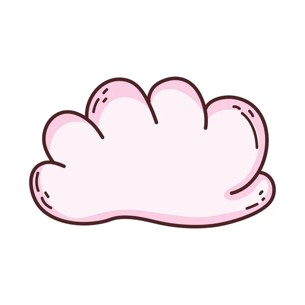 Cute fairytale cloud icon — Stock Vector