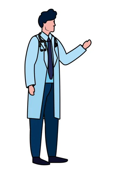 Sanitario medico cartone animato — Vettoriale Stock