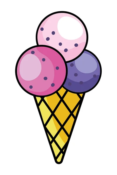 Карикатура на мороженое — стоковый вектор