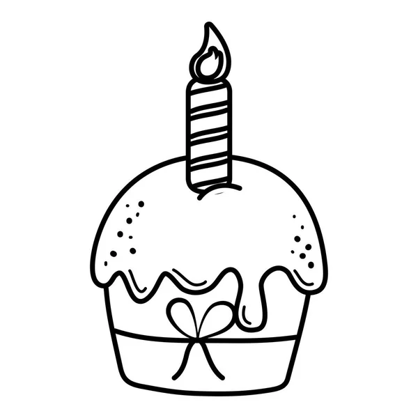 誕生日パーティー要素漫画 — ストックベクタ