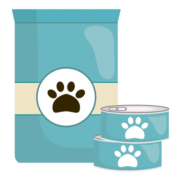 Τσάντα τροφίμων PET και μπορεί να — Διανυσματικό Αρχείο