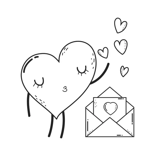Coeur Amour Kawaii Caractere Image Vectorielle Par Stockgiu C Illustration