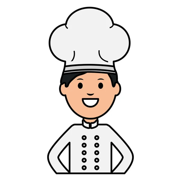 Jovem chef avatar personagem — Vetor de Stock