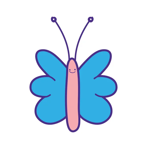 かわいいと小さな蝶 — ストックベクタ