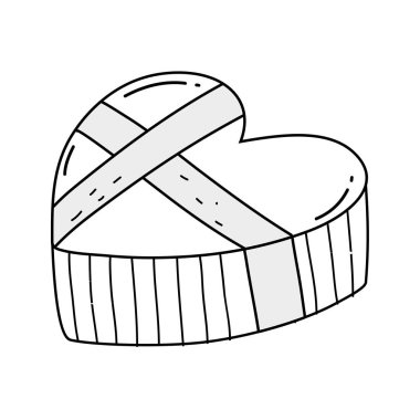 kalp şekli ile valentines giftbox