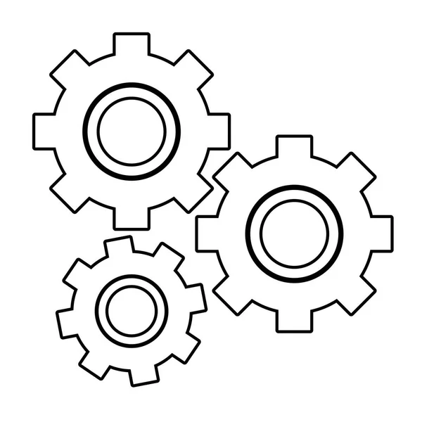 Ondersteuning versnelling cartoon — Stockvector