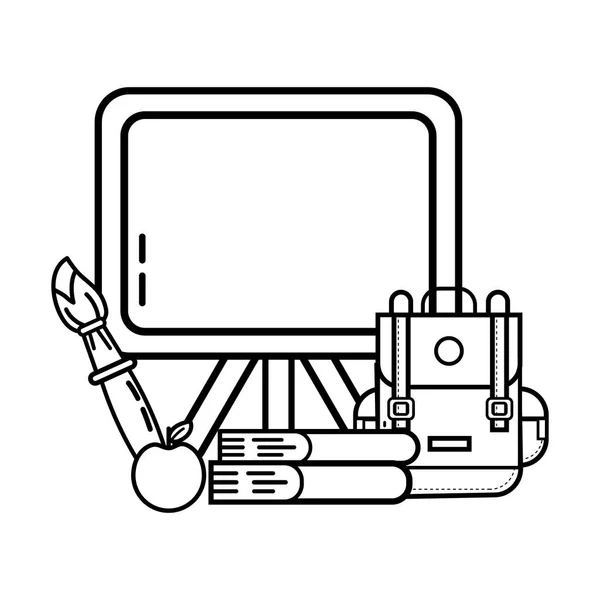 School studie element cartoon — Stockvector