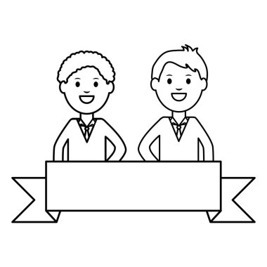 Genç İşadamları karakter avatarları