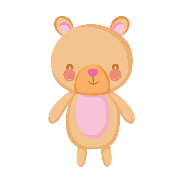 Lindo oso teddy carácter — Vector de stock