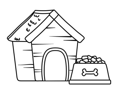 Pet hayvan aksesuarları karikatür