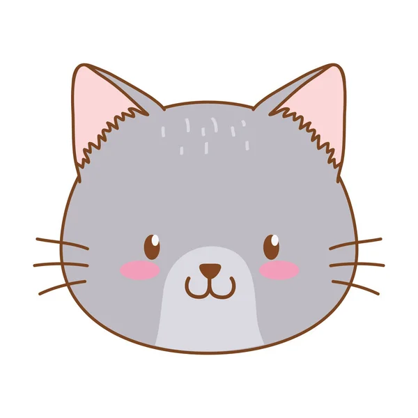 Aranyos macska erdős karakter — Stock Vector