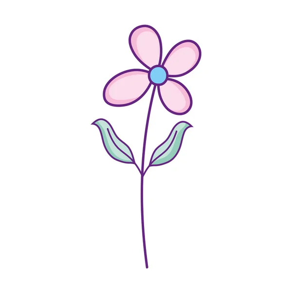 Niedliche Blume gezeichnet Symbol — Stockvektor