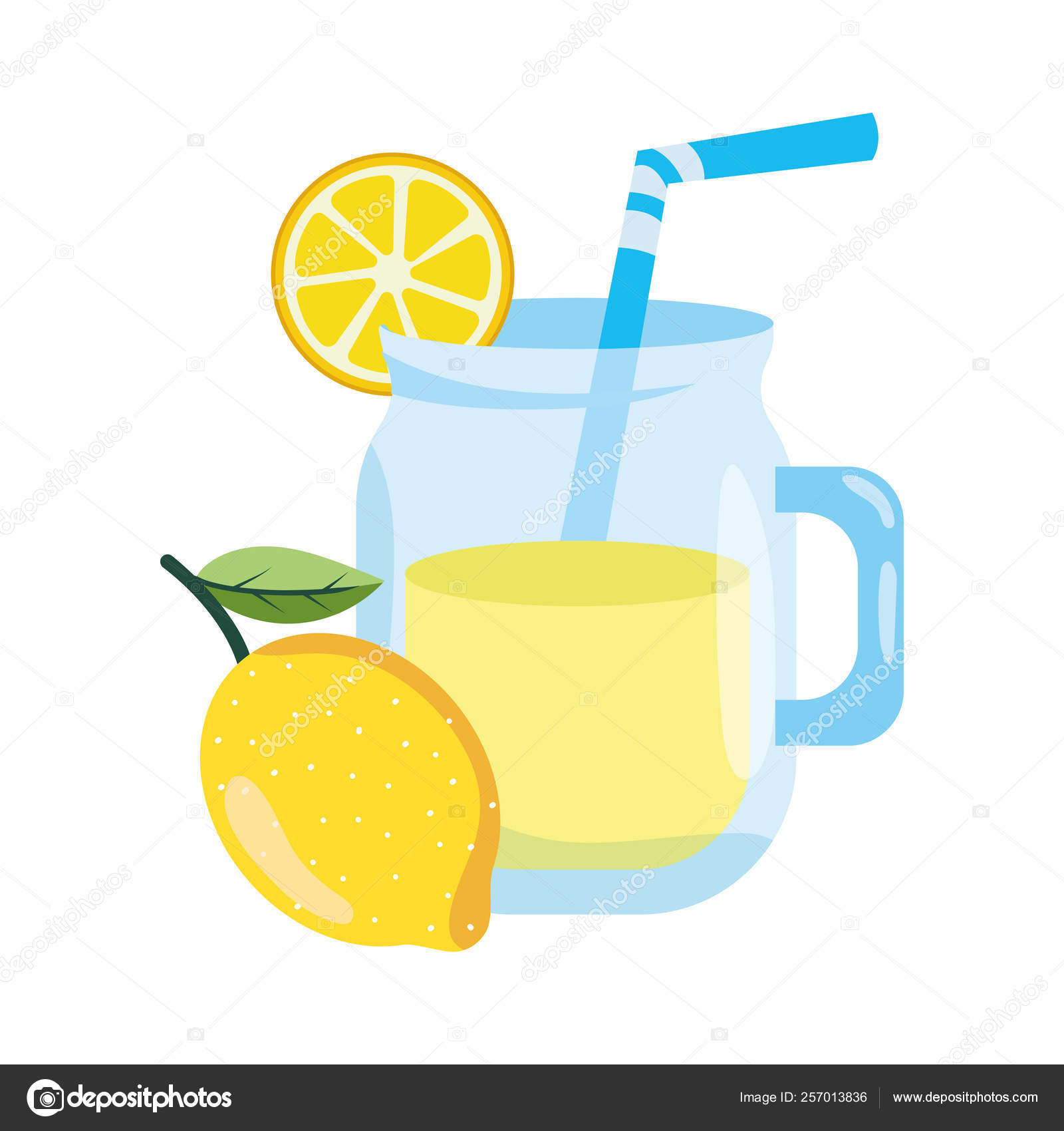 Delicious fresh juice cartoon Stock Vector Image by ©stockgiu #257013836