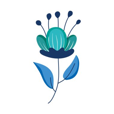 Sevimli çiçek çizilmiş simgesi