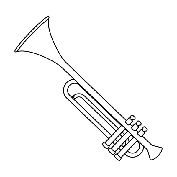 Instrumento de música de dibujos animados — Vector de stock