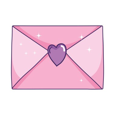 kalp simgesi olan zarf