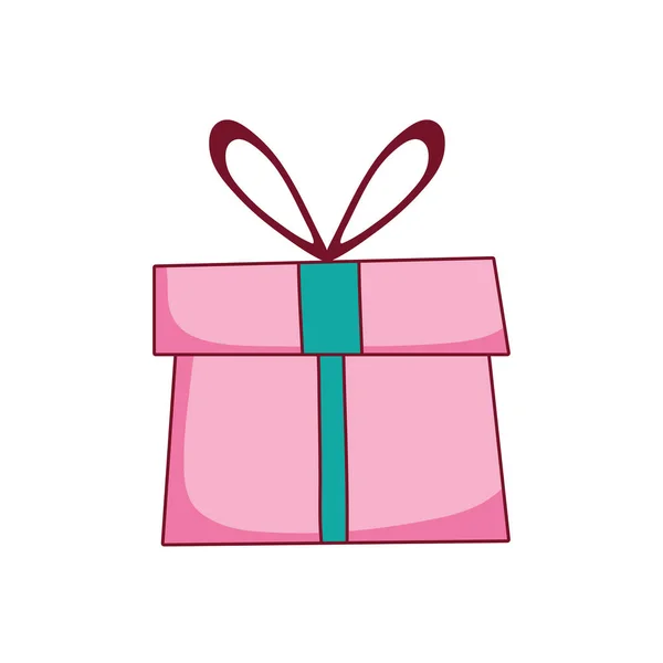 Gift box present icon — Stock Vector