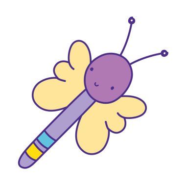 sevimli ve küçük kelebek