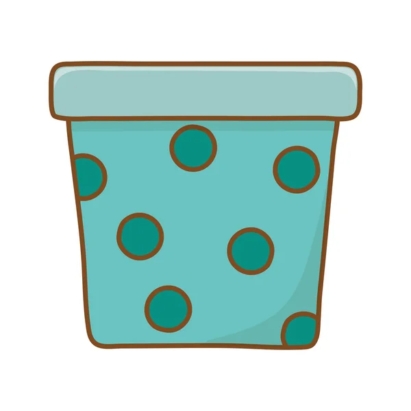 Flowerpot icon cartoon — стоковый вектор