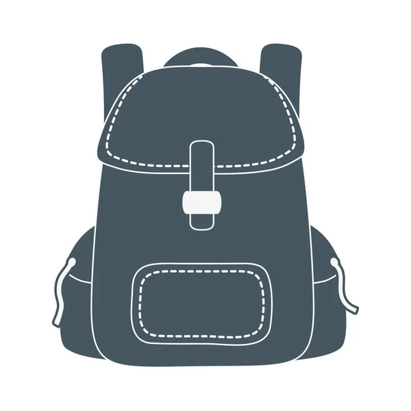 Mochila haversack dibujos animados — Vector de stock