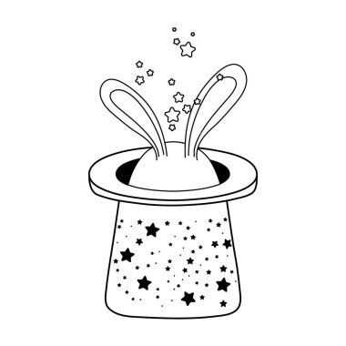 tavşan kulakları ile masal sihirli şapka