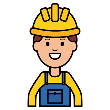 Oluşturucu işçisi kask ile