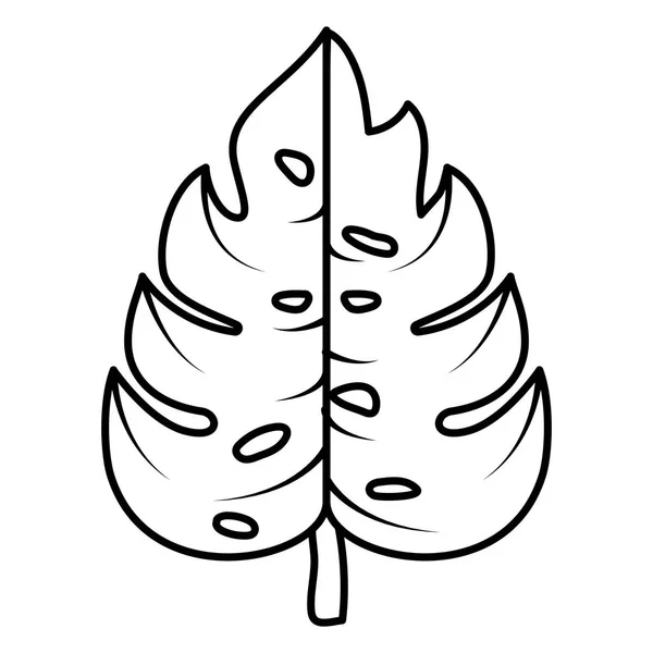 Мультфільм тропічного пальмового листя — стоковий вектор