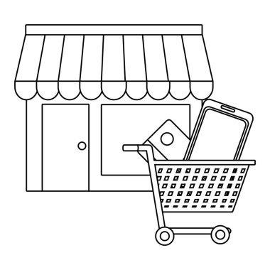 Online alışveriş ve siyah-beyaz pazarlama