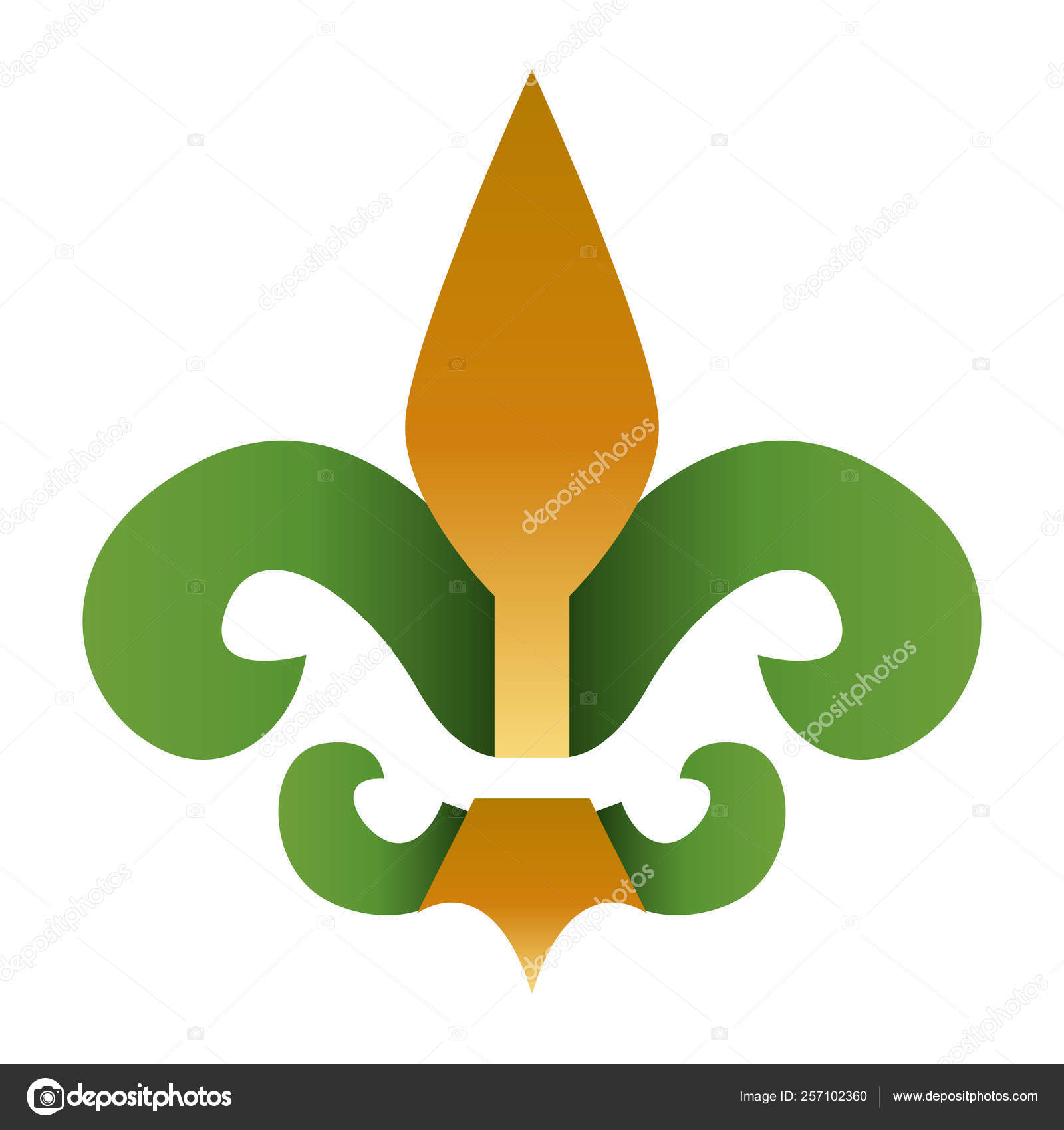 Caricature De Fleur De Lys Royal Image Vectorielle