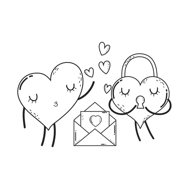 Coeur Amour Kawaii Caractere Image Vectorielle Par Stockgiu C Illustration