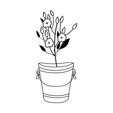 Bahçıvan çiçekler bahçe ile kauçuk bot