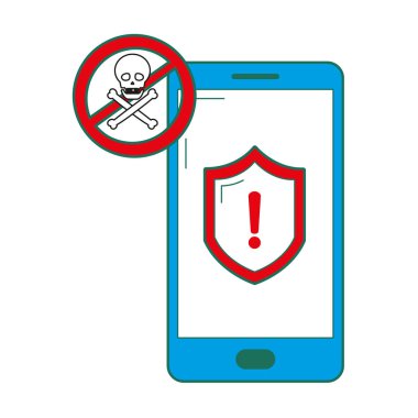 Güvenlik sistemi çizgi film