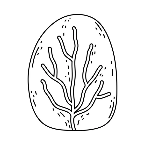 Tropische blad ecologie pictogram — Stockvector