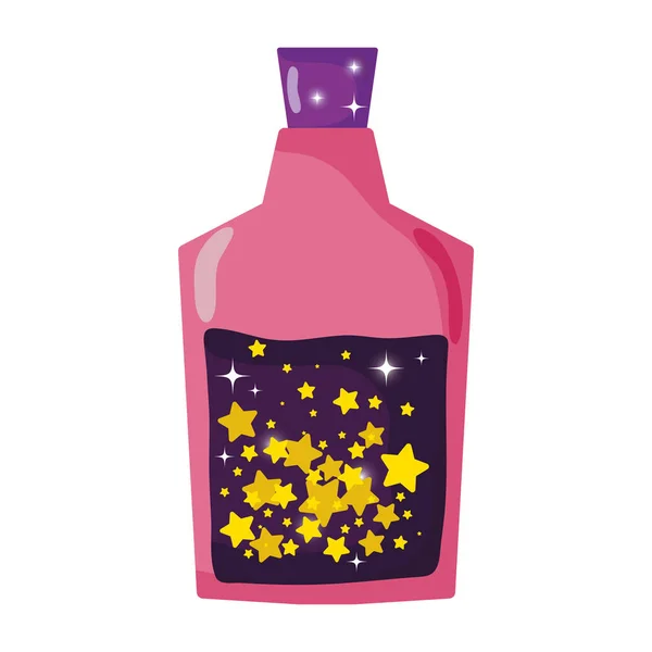 Icono de la botella poción mágica — Vector de stock