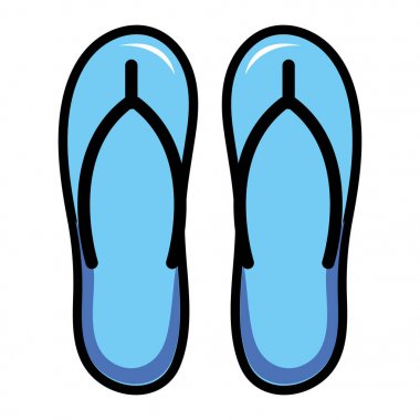 flip flop sandalet çizgi film