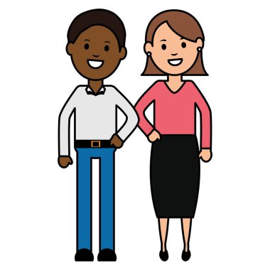 Genç Irklararası çift karakter