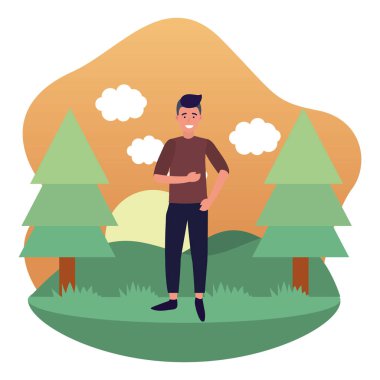 Man avatar çizgi film karakteri