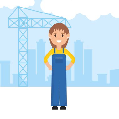 kadın Oluşturucu işçi karakteri