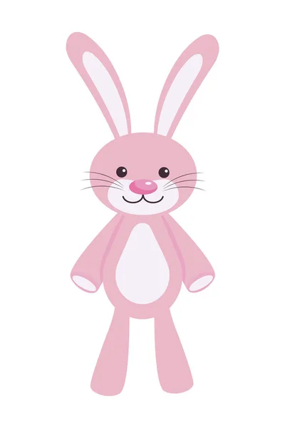 Oyuncak tavşan simgesi — Stok Vektör