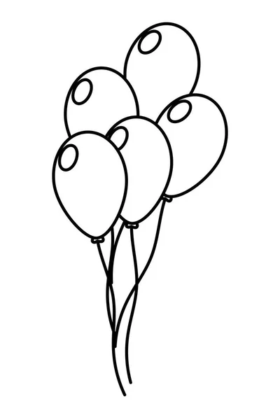 Ballon icône dessin animé — Image vectorielle