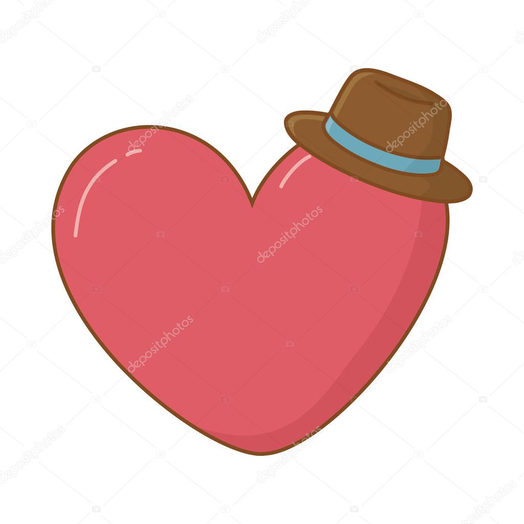heart and hat