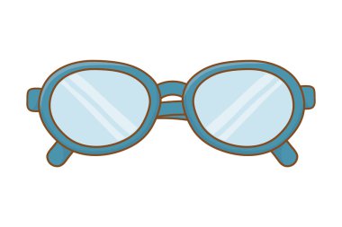 gözlük simgesi karikatür