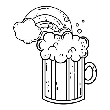 kavanoz bira ve gökkuşağı Aziz Patrick gün