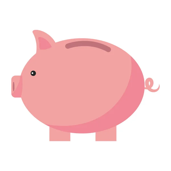Kreskówka świnka bank — Wektor stockowy