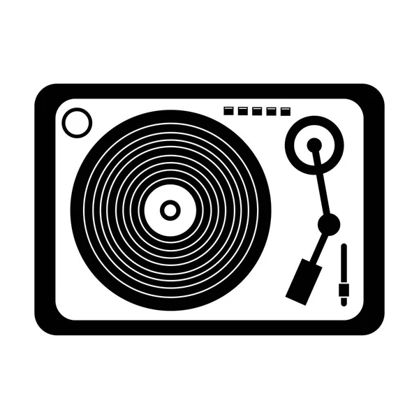 Giradiscos icono aislado — Vector de stock