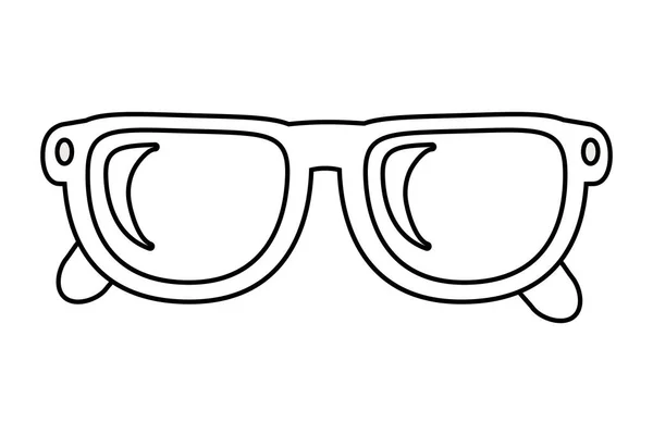 Óculos lente desenhos animados — Vetor de Stock