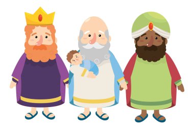 Noel nativity sahne karikatür