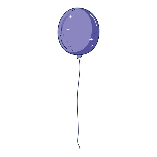 Ballon helium zwevende pictogram — Stockvector